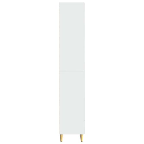 Комплект шкафове 2 pcs Бял гланц 66 х 34,5 х 95 см