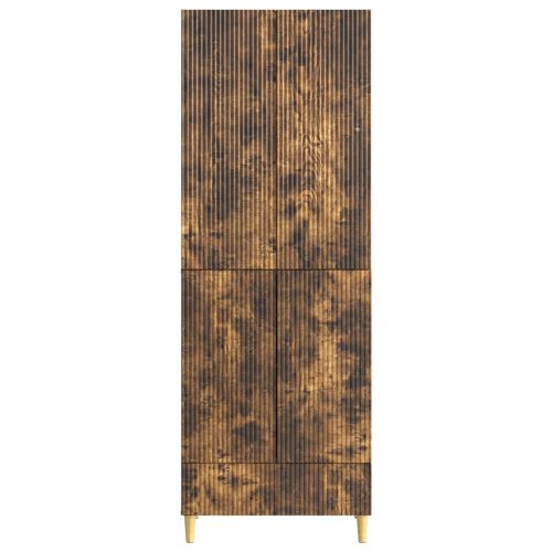 Комплект шкафове 2 pcs Опушен дъб 66 х 34,5 х 95 см