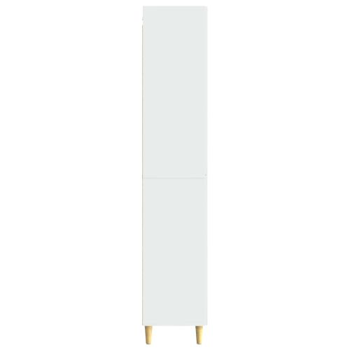 Комплект шкафове 2 pcs Бял гланц 33 x 34,5 x 90 см