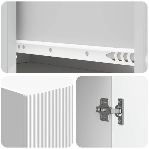 Комплект шкафове 2 pcs Бял гланц 33 x 34,5 x 90 см