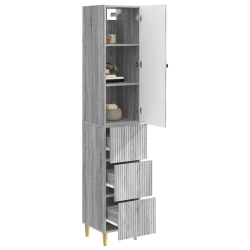 Комплект шкафове 2 pcs Сив Сонома 33 x 34,5 x 90 см