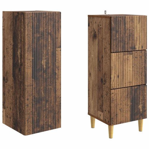 Комплект шкафове 2 pcs 33 x 34,5 x 90 см Инженерна дървесина