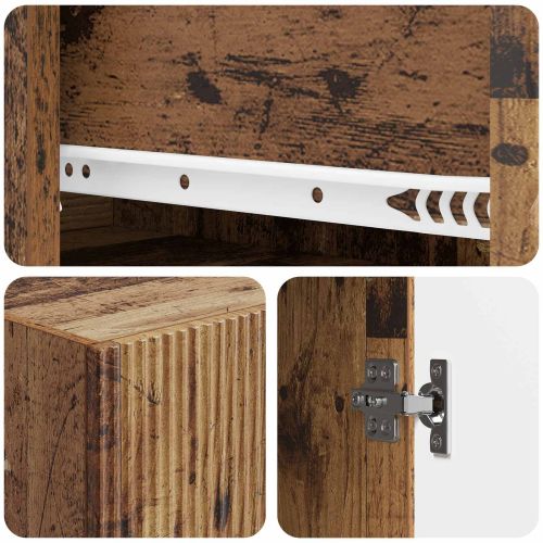 Комплект шкафове 2 pcs 33 x 34,5 x 90 см Инженерна дървесина