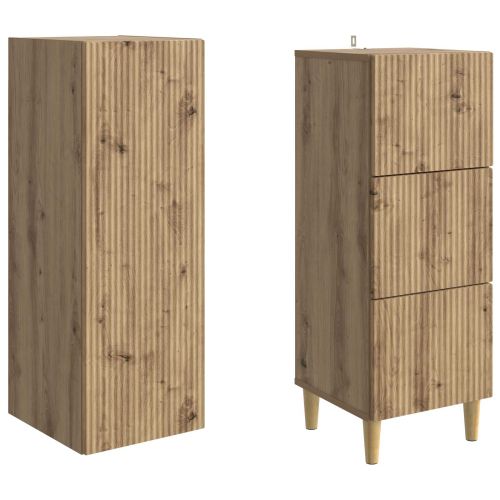 Комплект шкафове 2 pcs 33 x 34,5 x 90 см Инженерна дървесина
