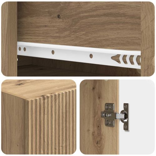 Комплект шкафове 2 pcs 33 x 34,5 x 90 см Инженерна дървесина