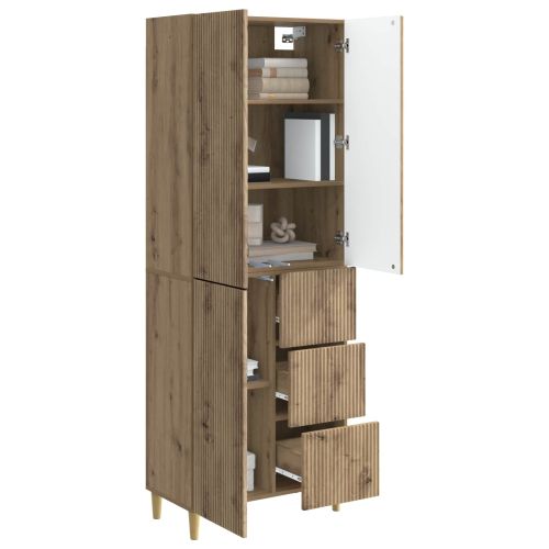 Комплект шкафове 2 pcs 66 x 34,5 x 90 см Инженерна дървесина