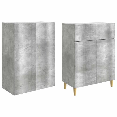 Комплект шкафове 2 pcs Бетонно сиво 66 x 34,5 x 90 см