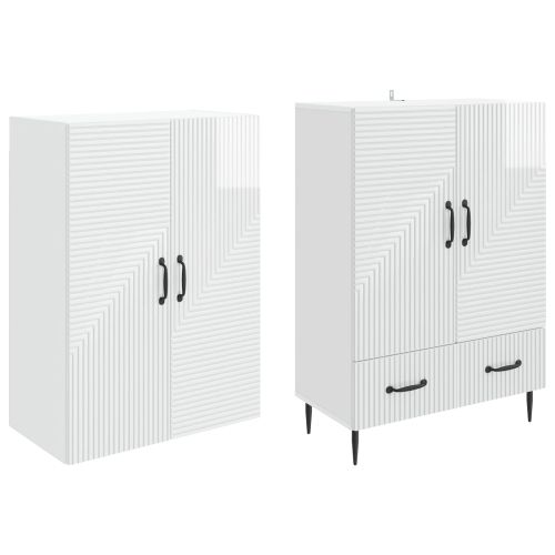 Комплект шкафове 2 pcs 66 х 34,5 х 95 см Инженерна дървесина