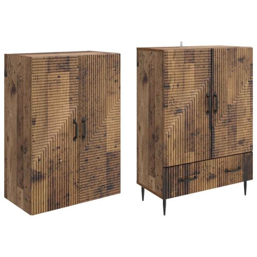 Комплект шкафове 2 pcs 66 х 34,5 х 95 см Инженерна дървесина