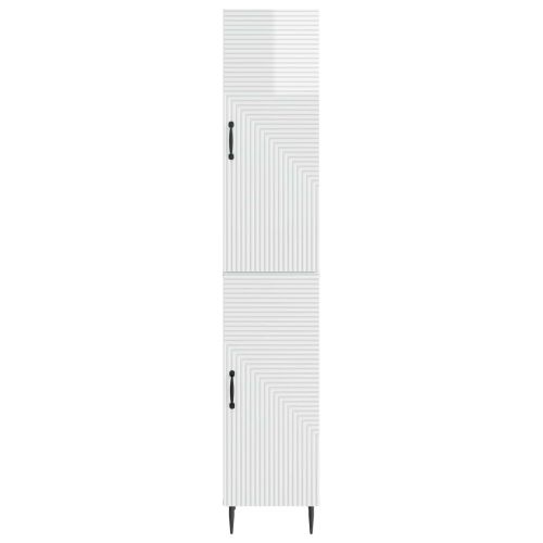 Комплект шкафове 2 pcs Бял гланц 33 x 34,5 x 89,5 см