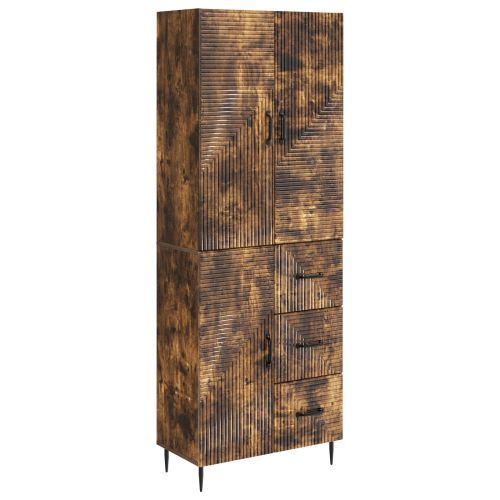 Комплект шкафове 2 pcs Опушен дъб 66 x 34,5 x 89,5 см