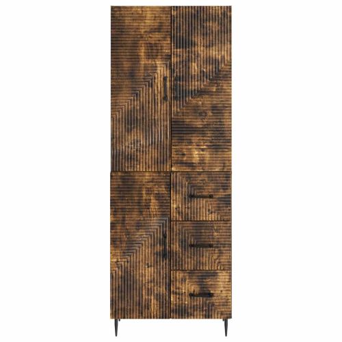 Комплект шкафове 2 pcs Опушен дъб 66 x 34,5 x 89,5 см