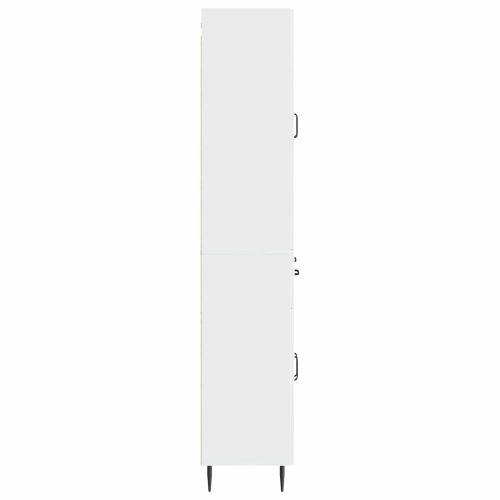 Комплект шкафове 2 pcs Бял гланц 66 x 34,5 x 89,5 см