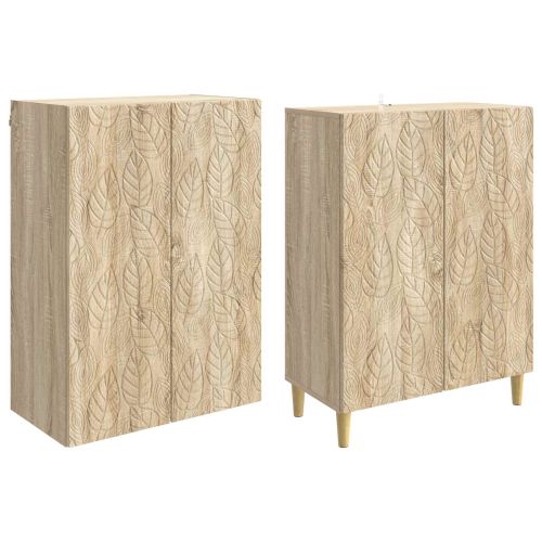 Комплект шкафове 2 pcs Дъб сонома Инженерна дървесина