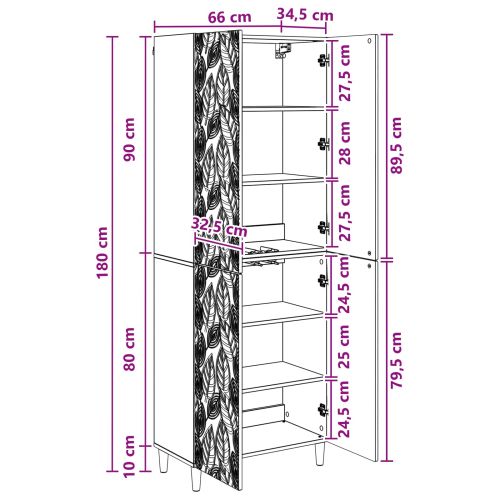 Комплект шкафове 2 pcs Дъб сонома Инженерна дървесина