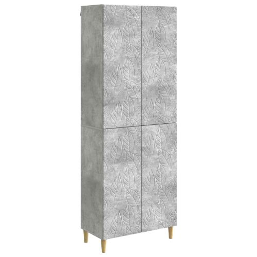 Комплект шкафове 2 pcs Бетонно сиво Инженерна дървесина