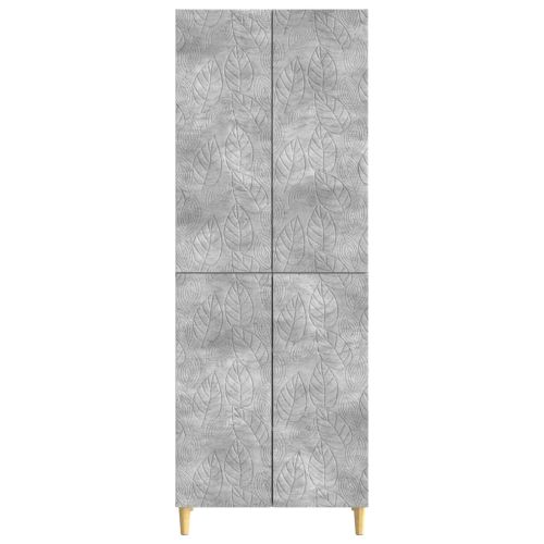 Комплект шкафове 2 pcs Бетонно сиво Инженерна дървесина