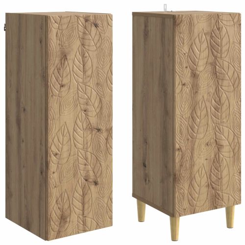 Комплект шкафове 2 pcs Дъб артизан Инженерна дървесина