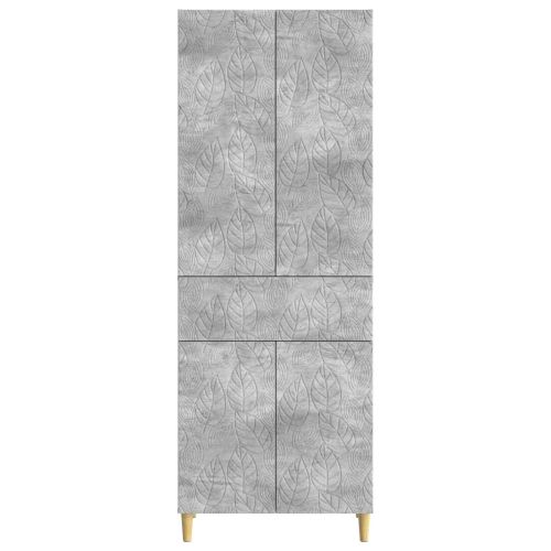 Комплект шкафове 2 pcs Бетонно сиво Инженерна дървесина