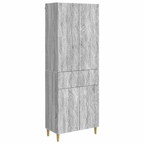 Комплект шкафове 2 pcs Сив Сонома Инженерна дървесина