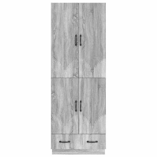 Комплект шкафове 2 pcs Сив Сонома Инженерна дървесина