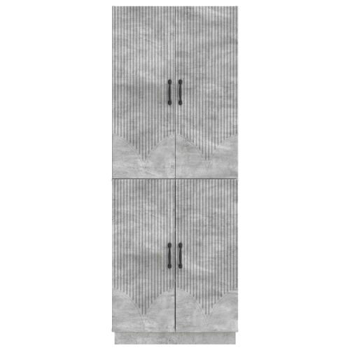 Комплект шкафове 2 pcs Бетонно сиво Инженерна дървесина