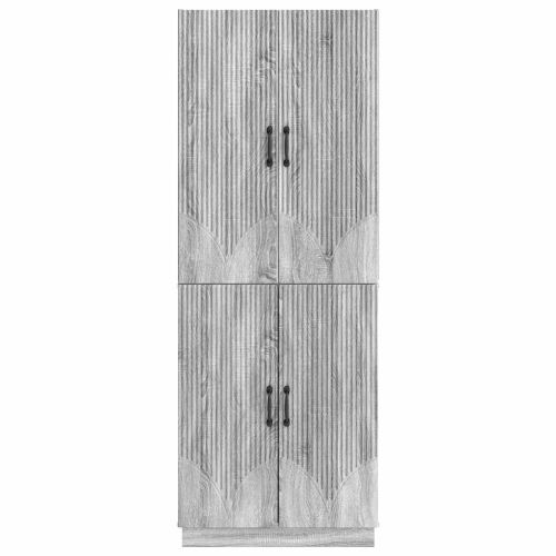 Комплект шкафове 2 pcs Сив Сонома Инженерна дървесина