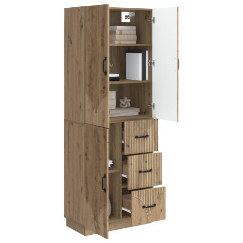 Комплект шкафове 2 pcs Дъб артизан Инженерна дървесина