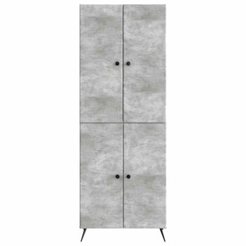 Комплект шкафове 2 pcs Бетонно сиво Инженерна дървесина