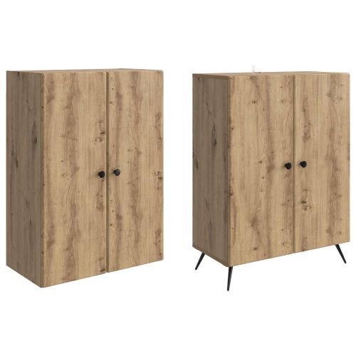Комплект шкафове 2 pcs Дъб артизан Инженерна дървесина