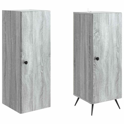 Комплект шкафове 2 pcs Сив Сонома Инженерна дървесина