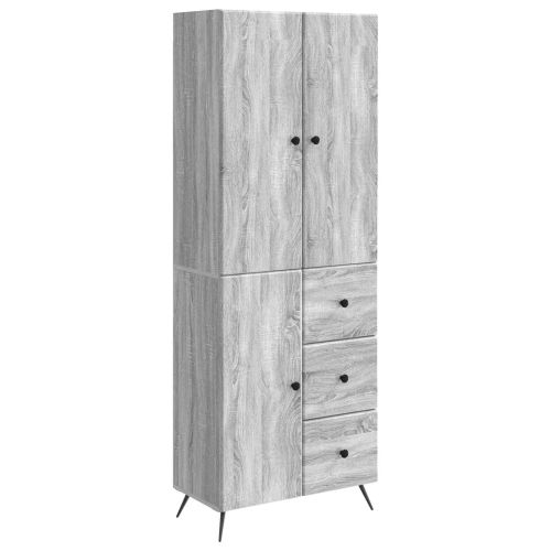 Комплект шкафове 2 pcs Сив Сонома Инженерна дървесина