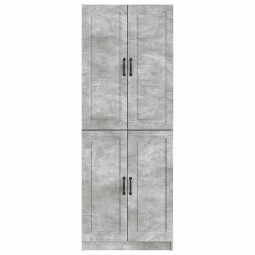 Комплект шкафове 2 pcs Бетонно сиво Инженерна дървесина