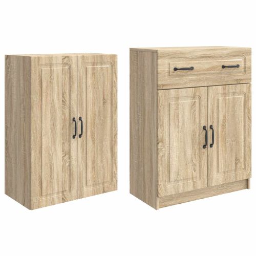 Комплект шкафове 2 pcs Дъб сонома Инженерна дървесина