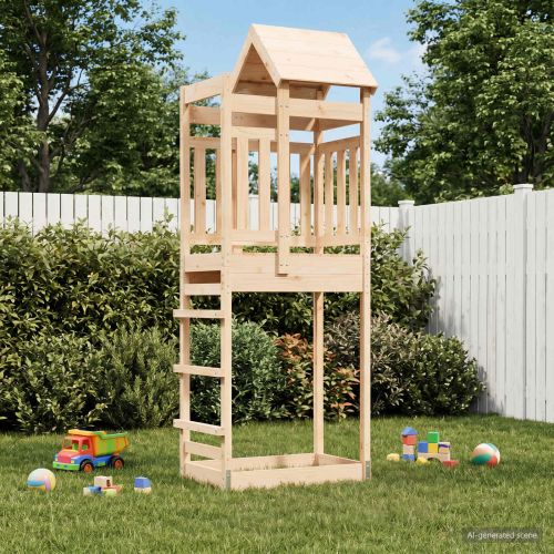 Игрална кула Кафяво 52,5 x 85 x 238 см Солидно борово дърво