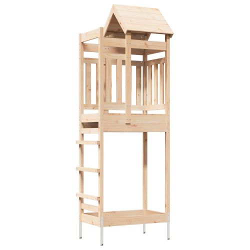 Игрална кула Кафяво 52,5 x 85 x 238 см Солидно борово дърво