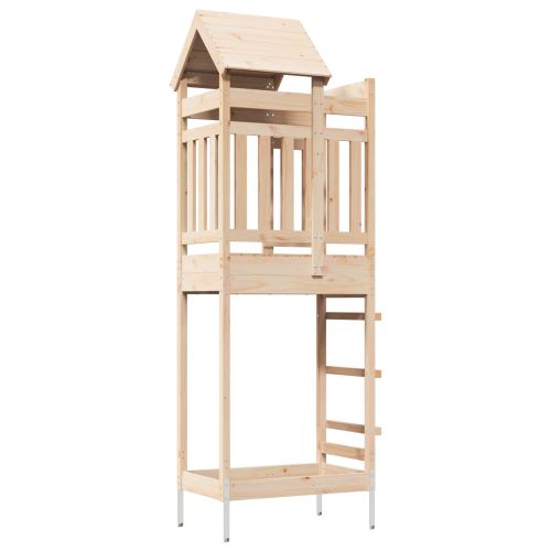 Игрална кула Кафяво 52,5 x 85 x 238 см Солидно борово дърво