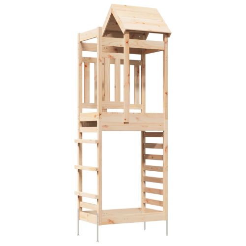 Игрална кула Кафяво 52,5 x 85 x 238 см Солидно борово дърво