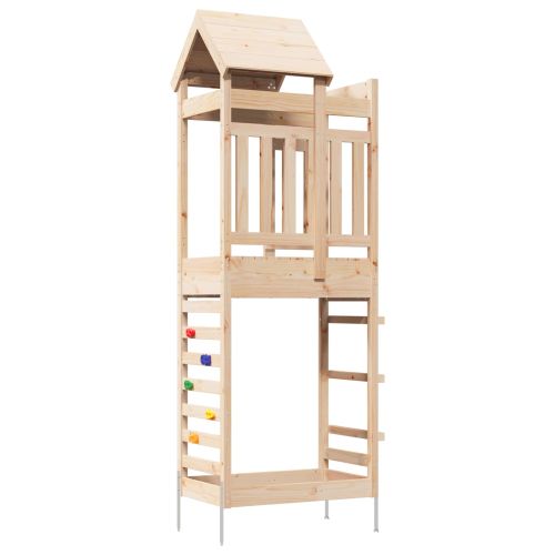 Игрална кула Кафяво 52,5 x 85 x 238 см Солидно борово дърво