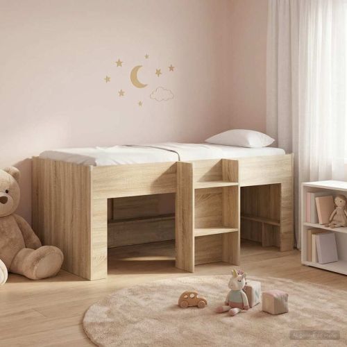 Легло за деца с висока рамка Сонома 163 x 101,1 x 68,5 см