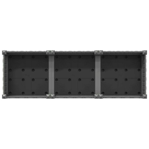 Градинска саксия с колела Светлосиво 120 x 40 x 33 см ПП