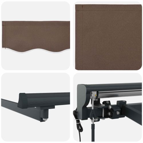 Електрически разтегателен навес Таупе 3 x 2 m