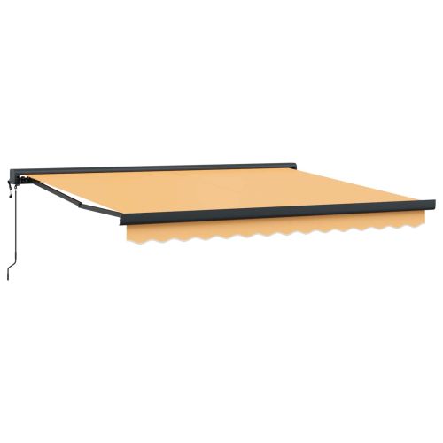 Прибираща се тента Пясък 300 x 250 cm Текстил и Метал
