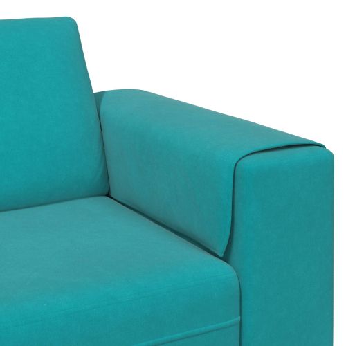 Диван за всекидневна 3 pcs Тюркоаз 250 x 188 x 76 см