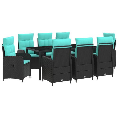 Комплект за хранене на открито 9 pcs полиратан
