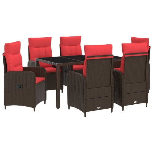 Комплект за хранене на открито 7 pcs полиратан