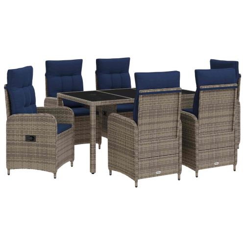 Комплект за хранене на открито 7 pcs полиратан