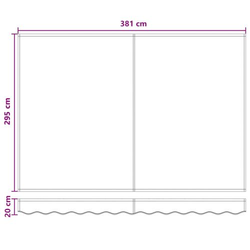 Електрически разтегателен навес Пясък 4 × 3 m