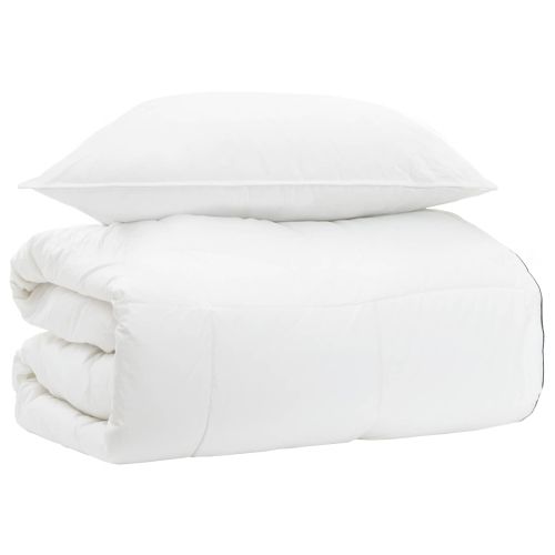 Комплект завивки Бяло 140 x 200 cm Памук, бамбук, полиестер