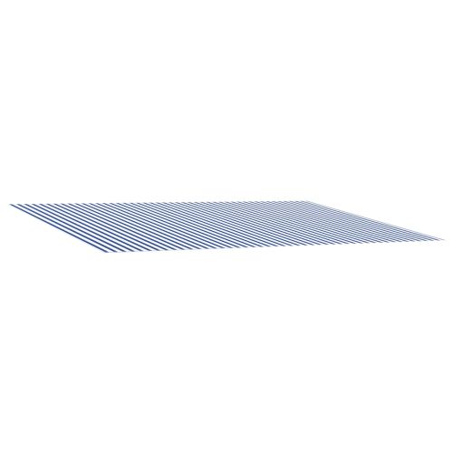 Резервен плат за тента Синьо и бяло 600 × 350 cm Полиестер